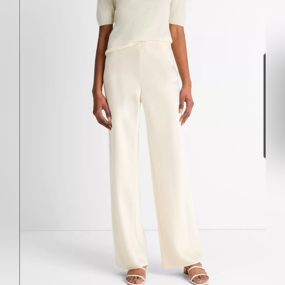 Vince Cream Satin Pants